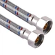 Шланг нержавеющая сталь SOLOMON 1/2″х1/2″ ВВ 0,3м HS30 (000000947) - изображение 1