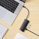 USB-хаб Baseus Lite Series 5-Port Type-C HUB Docking Station (Type-C to HDMI+3 х USB3.0+PD) Black (WKQX040001) - изображение 9