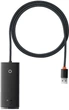 USB-хаб Baseus Lite Series 4-Port USB-A HUB Adapter (USB-A to 4 х USB 3.0 ) 1 м Black (WKQX030101) - изображение 1