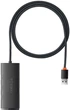 USB-хаб Baseus Lite Series 4-Port USB-A HUB Adapter (USB-A to 4 х USB 3.0 ) 1 м Black (WKQX030101) - изображение 2