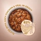 Вологий корм для котів Club 4 Paws Selection Purr-For Slices 80 г - курка та телятина - изображение 2