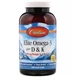 Омега 3 Carlson Labs Elite Omega-3 Plus D & K 180 Soft Gels Natural Lemon Flavor - изображение 1
