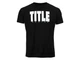 Футболка TITLE Boxing Iconic Block Tee L чорний/білий (5458) - зображення 1