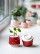 Керамический горшок для суккулентов Mini Plant 6,3х6,4см Арт Сердечки Красный - изображение 2