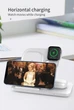 Док станція з бездротовою зарядкою Qi 3in1 Proda PD-W8 |5-15W, Watch/AirPods/Phone| white - зображення 5