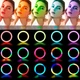 Кольцевая светодиодная LED RGB лампа 36см с штативом 2 метра и держателем для телефона селфи кольцо для блоггеров (кольцевой свет) - изображение 10