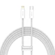 Кабель Baseus Dynamic Series Fast Charging Data Cable Type-C to Lightning 20W 1m White (CALD000002) - изображение 1