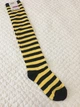 Гольфіни-заколенкі Home Socks 35-40 Вузька смужка Чорно-жовті - зображення 2