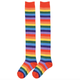 Гольфіни-заколенкі Home Socks 35-40 Райдужні Червоні - зображення 1