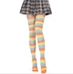 Гольфіни-заколенкі Home Socks 35-40 Широка смужка Памаранчево-жовто-блакитні - зображення 2