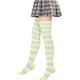 Чулки-заколенки Home Socks 35-40 Широкая полоска Желто-голубые - изображение 1