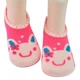 Носки - следы не скользящие Foot cover 0-2 года 62-92 см Зайка Малиновые - изображение 1