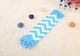 Гетри Home Socks 0-9 років 62-134 см Зігзаг Бакитно-білі - зображення 1