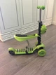 Cамокат-беговел 3 в 1 со светящимися колесами Scooter Зеленый - изображение 2