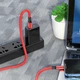 Кабель USB Borofone BX82, USB to Lightning, 2.4А, 1m, червоний - зображення 3