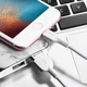 Кабель Hoco X20 USB to Lightning 3m білий - зображення 3