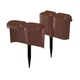 Садовий бордюр Prosperplast Palisada SNAIL IPSP-R222 декор для саду коричневий 1.90 м - зображення 3