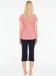 Пижама (футболка + штаны) женская хлопковая U.S. Polo Assn 16866 L Red (8680557397437) - изображение 3