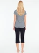 Пижама (футболка + штаны) женская хлопковая U.S. Polo Assn 16866 L Navy (8680557397482) - изображение 3
