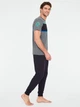 Пижама (футболка + штаны) мужская хлопковая U.S. Polo Assn 18684 XL Темно-синий/Серый (8680557403121) - изображение 2