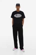 Футболка з принтом H&M Regular Fit M чорний 0684021187 - зображення 2
