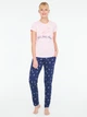 Пижама (футболка + штаны) женская хлопковая U.S. Polo Assn 16884 L Pink (8680557398236) - изображение 1