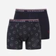 Набор трусов шорты мужской U.S. Polo Assn 80486 2XL (52) 2 шт Printed/Navy (8680557408751) - изображение 1