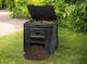 Садовий компостер пластиковий Keter E-Composter 470L чорний, без основи (17186236) - зображення 7