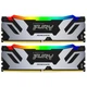 Модуль пам'яті для комп'ютера DDR5 32GB (2x16GB) 6400 MHz Renegade Silver RGB Kingston Fury (ex.HyperX) (KF564C32RSAK2-32) - изображение 1