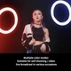 Кольцевая светодиодная LED RGB лампа 26см с штативом 2 метра и держателем для телефона селфи кольцо для блоггеров (кольцевой свет) - изображение 7