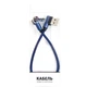 Дата кабель USB 2.0 AM to USB-C 0.25m 90° corner blue Dengos (NTK-TC-UG-SHRT-SET-BLUE) - зображення 3