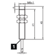 Индуктивный датчик М8, 200mA, PNP/NO, кабель 2m, Sn = 4mm, 1000Hz, выступающий, L=45mm, 213163 - изображение 2