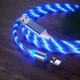 Магнитный светящийся кабель для зарядки USB Type C Blue - изображение 1