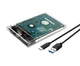 Зовнішня кишеня Shuole U25TC USB 3.1 Type C для HDD 2.5" прозорий - зображення 9