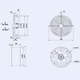 Осевой вентилятор Weiguang YWF4E-350S-102/34-G 220V 1400rpm 2270 м3/час - изображение 5