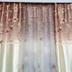 Шторы с цветами плотные атласные 150x270 cm (2 шт) с тюлем 400x270 cm (1 шт) ALBO Коричневые (SHТ-650-3) - изображение 5