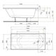 Ванна акрилова KOLO OPAL PLUS 150x70 XWP135000N - зображення 2