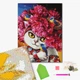 Алмазная мозаика Brushme Цветущая кошка 40*50 см на подрамнике DBS1035 - изображение 2