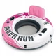 Надувне крісло з ручками River Run Intex 56824 (135 см., зі спинкою, зі сіткою на дні, з підсклянниками, серія Sports, рожевий) - зображення 2