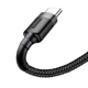 Кабель Baseus Cafule USB-A to USB-C 2m Black/Grey (CATKLF-CG1) - изображение 2
