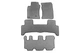 Коврики EVA (3 ряда, серые) для Toyota Land Cruiser Prado 120 2002-2009 гг - изображение 1