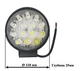 LED фара ДАЛЬНЕГО света. Светодиодная круглая фара на 14 диодов. 27T-42W/25/S. Пр-во Корея LED-1024 - изображение 2
