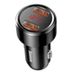 Автомобильное зарядное устройство Baseus Magic Series Dual QC Digital Display 45W 6A Быстрая зарядка Quick Charge 3.0 Зарядка в авто Black - изображение 4