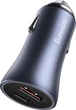 Автомобильное зарядное устройство Baseus Golden Contactor Pro Dual Quick Charger Car Charger Быстрая зарядка Quick Charge 3.0 40W USB + Type-C Зарядка в авто (CCJD-0G) Dark Gray - изображение 4