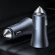 Автомобильное зарядное устройство Baseus Golden Contactor Pro Dual Quick Charger Car Charger Быстрая зарядка Quick Charge 3.0 40W USB + Type-C Зарядка в авто (CCJD-0G) Dark Gray - изображение 7