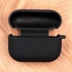Матовий чохол Silicone Case для AirPods Pro Original Assembly Black - зображення 1