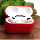 Матовий чохол Silicone Case для AirPods Pro Original Assembly Red - зображення 2
