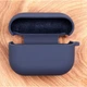 Матовый чехол Silicone Case для AirPods Pro Original Assembly Navy Storm - изображение 1