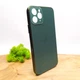 Матовий скляний чохол Glass case для Iphone 11 Pro Midnight Green - зображення 3