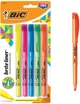 Набір текстових маркерів 5 шт BIC Brite Liner Highlighter Кольоровий (BLP51W-Ast) (B000Q5ZGIA) - изображение 1